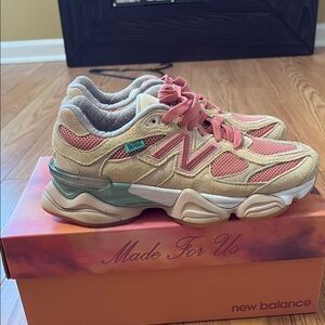 New Balance Pink and Tan Sneakers